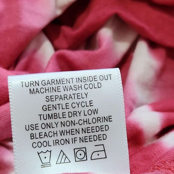 Olivia Sky Longsleeve Top For Women size 1X Tie-dye Pink Feels Soft - Picture 10 of 11